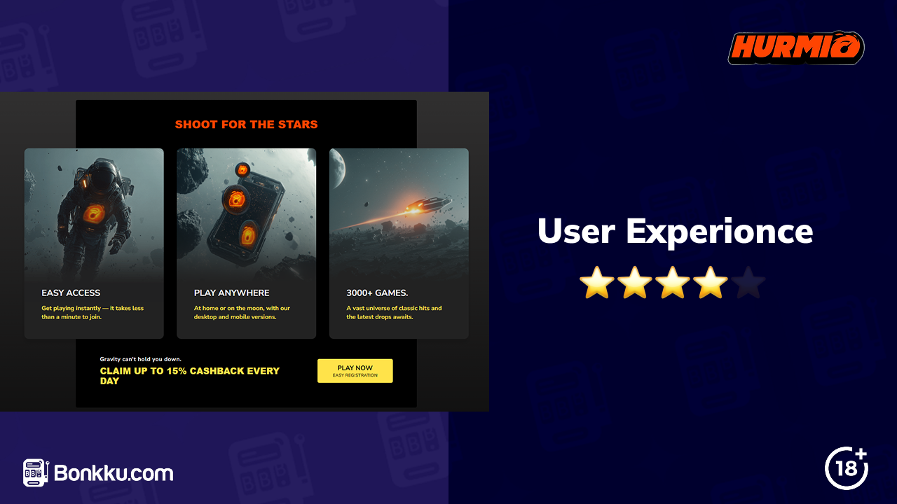 hurmio casino user experience