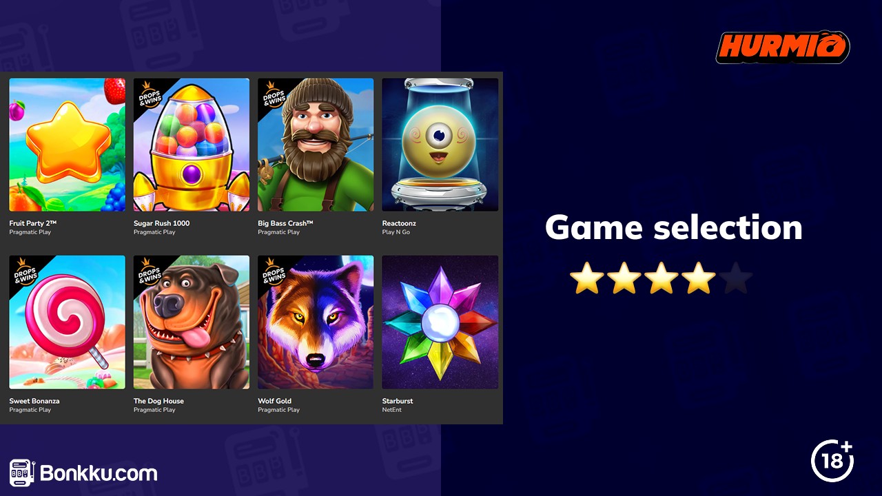 hurmio game selection