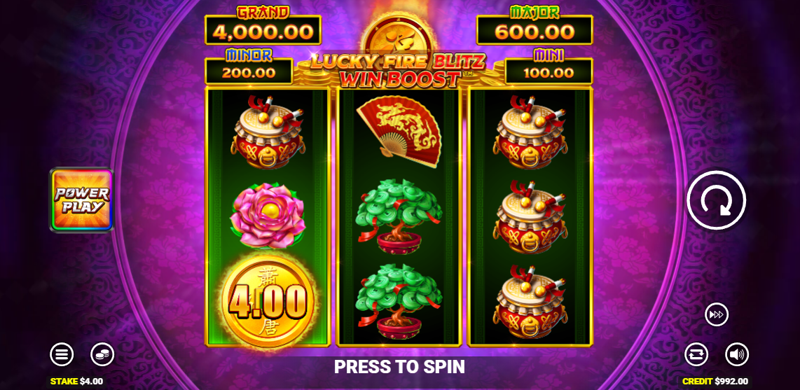 lucky fire blitz win boost slot