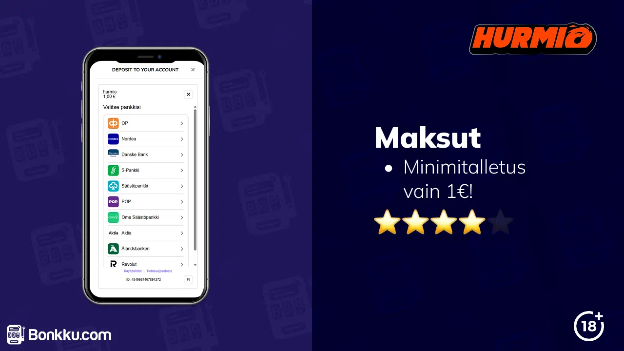 maksut hurmio casinolla