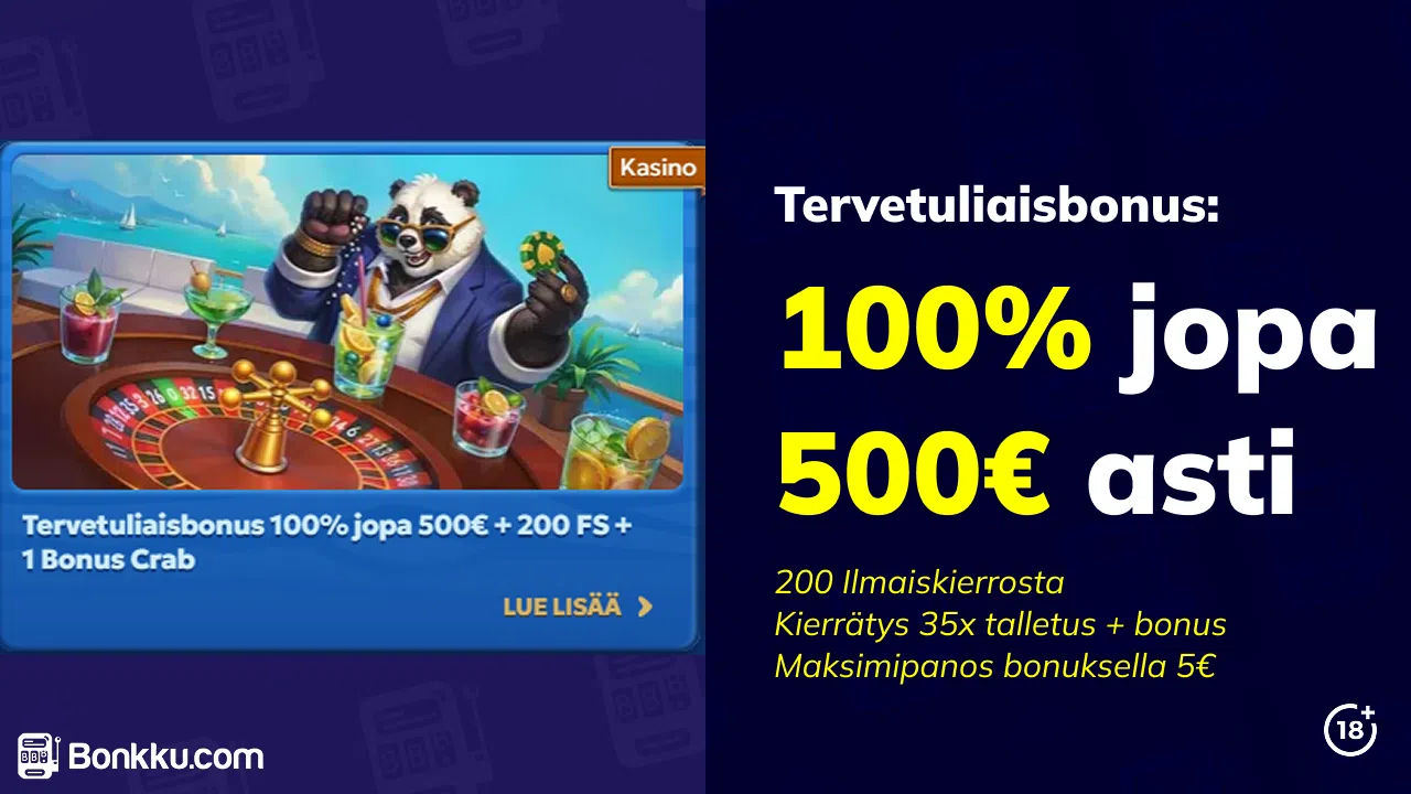 pandido casino tervetuliaisbonus