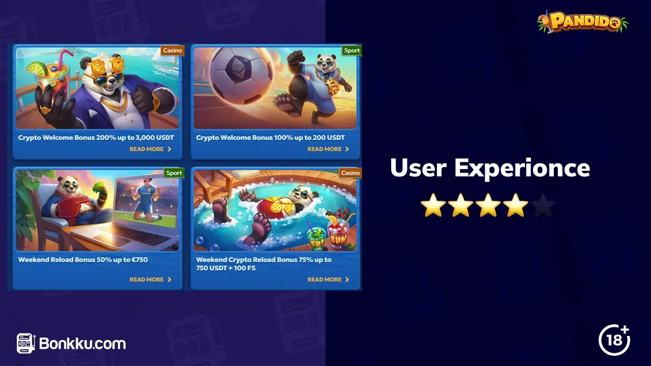 pandido casino user experience