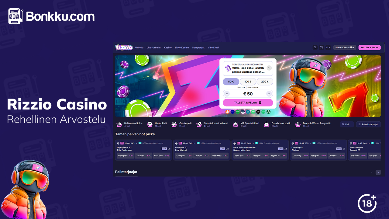 gewinne Rizzio Casino wöchentlicher bonus aktion