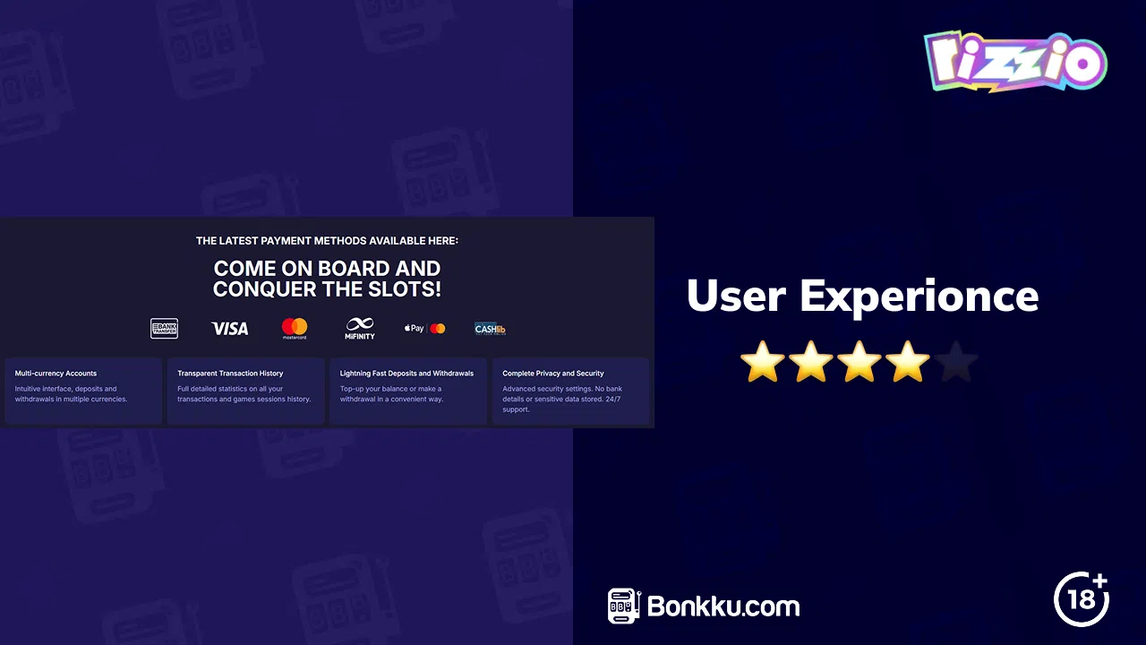 rizzio casino user experience