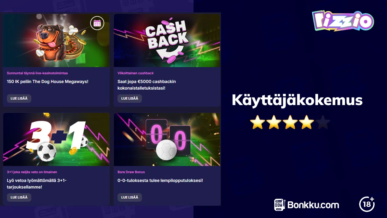 rizzio casino käyttäjäkokemus