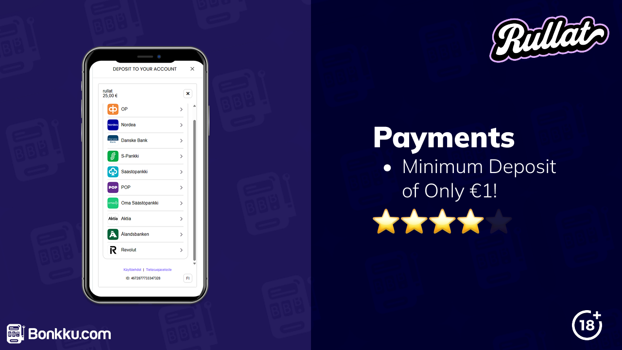 rullat casino payments