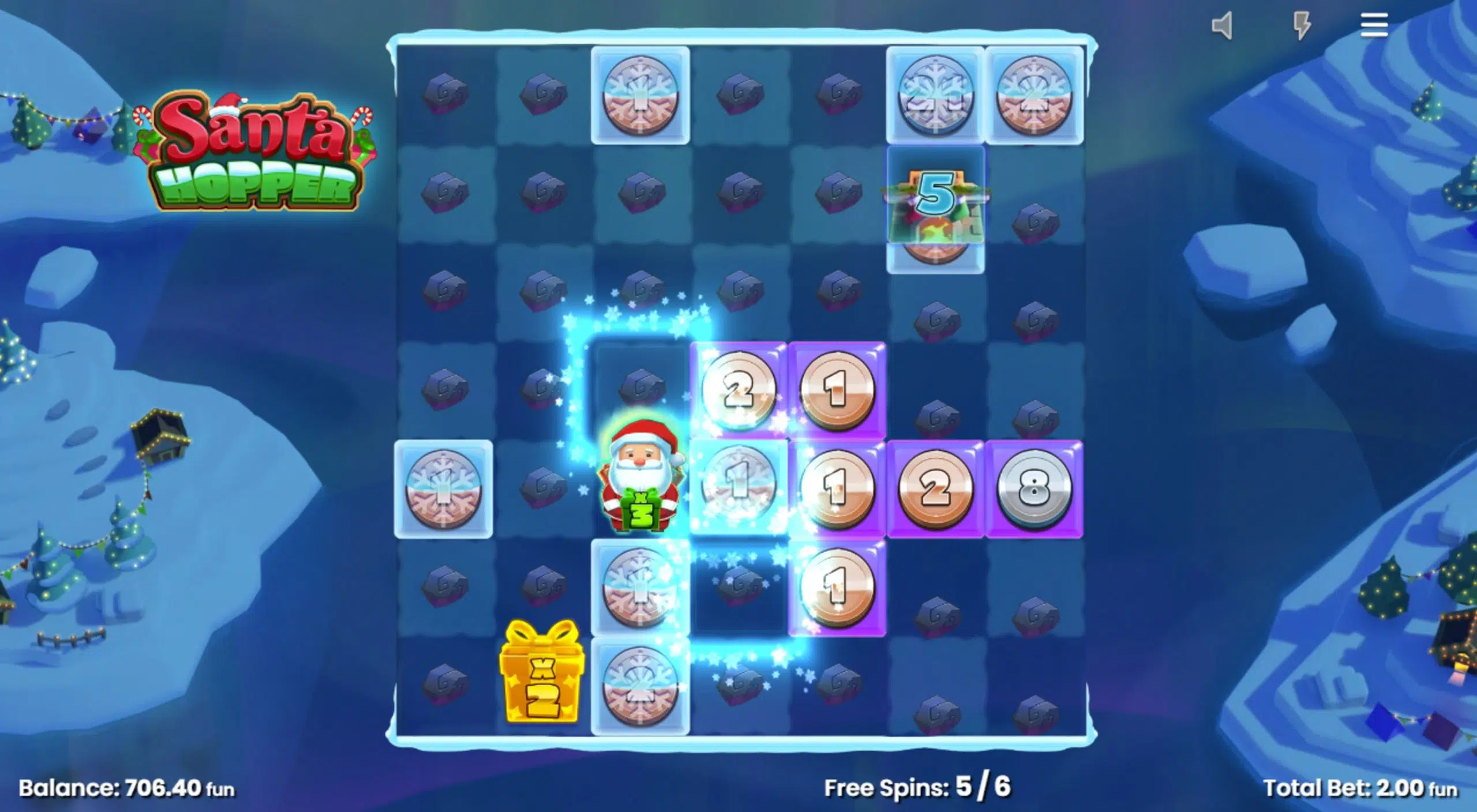 santa hopper bonus