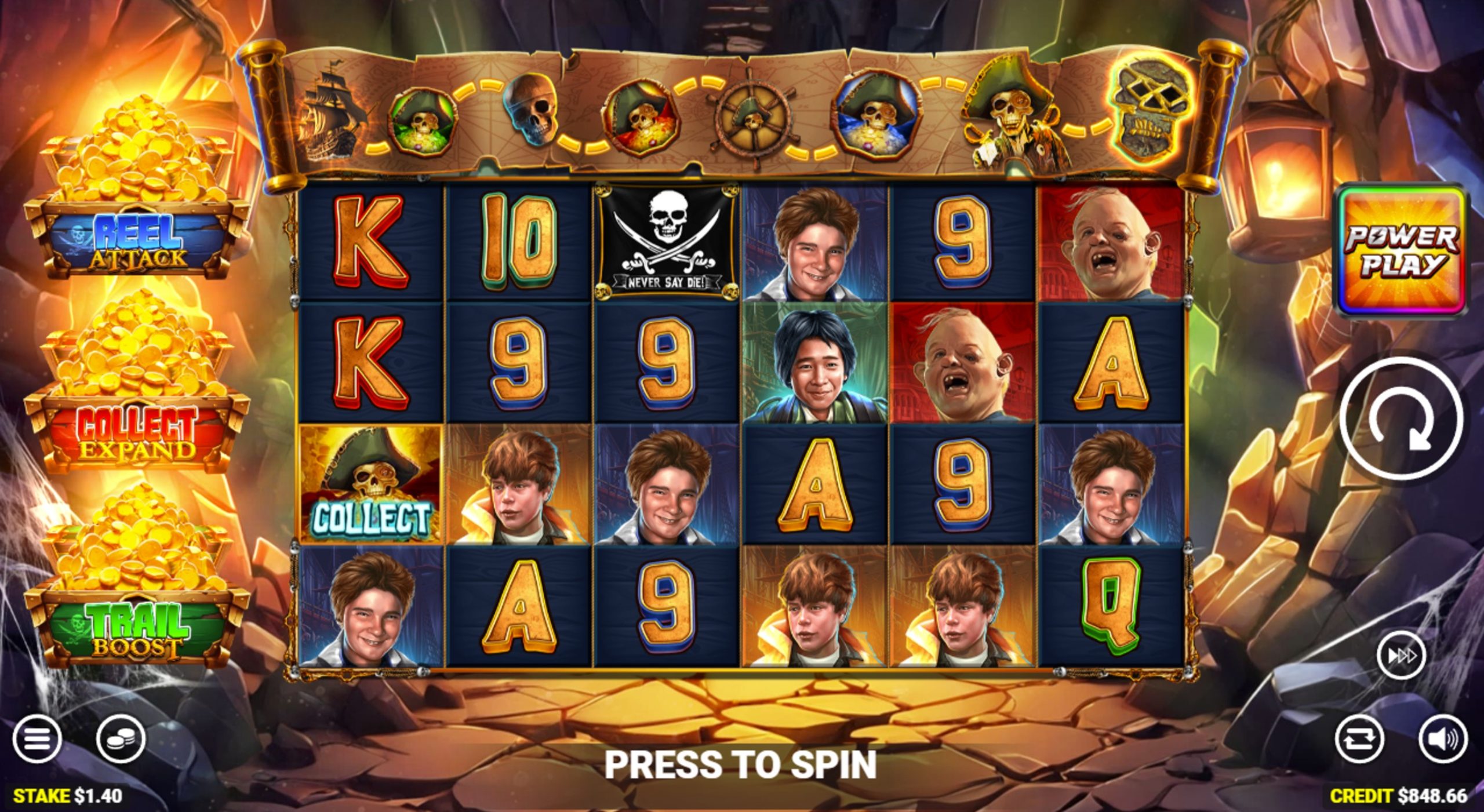 the goonies quest for treasure 2 slot
