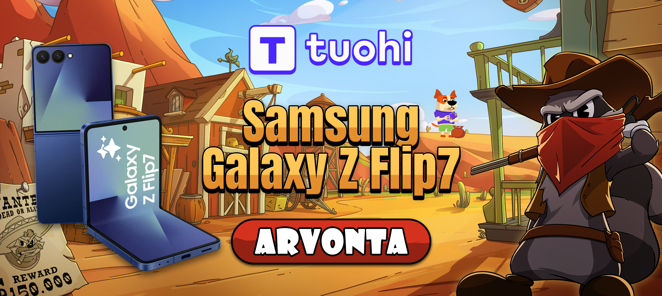 Bonkku.com X Tuohi – Marraskuun Samsung Galaxy Z Flip7 -arvonta
