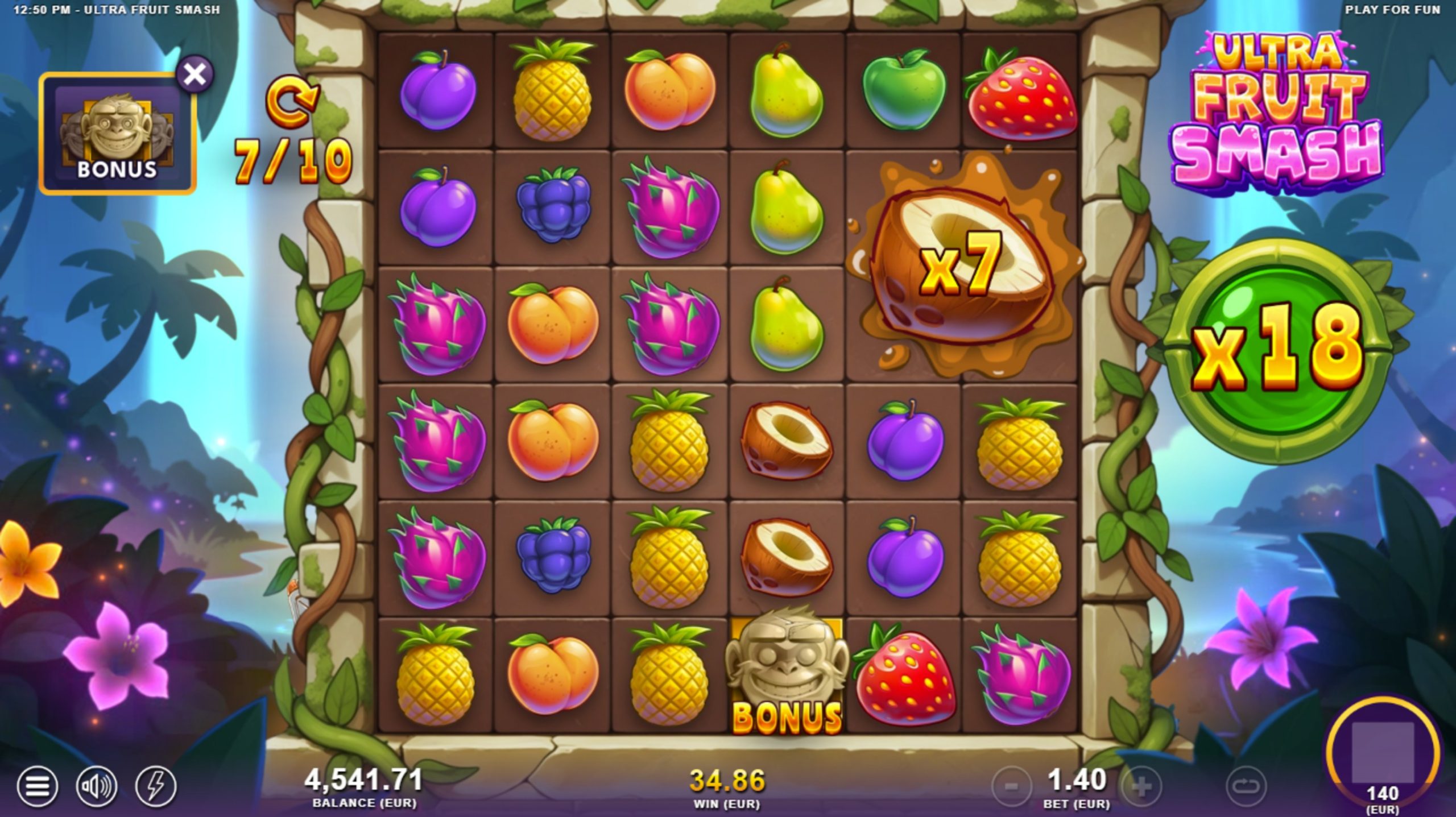 ultra fruit smash bonus