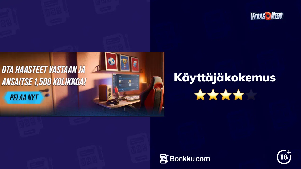 vegashero käyttäjäkokemus