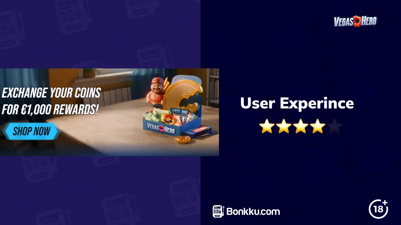 vegashero user experience