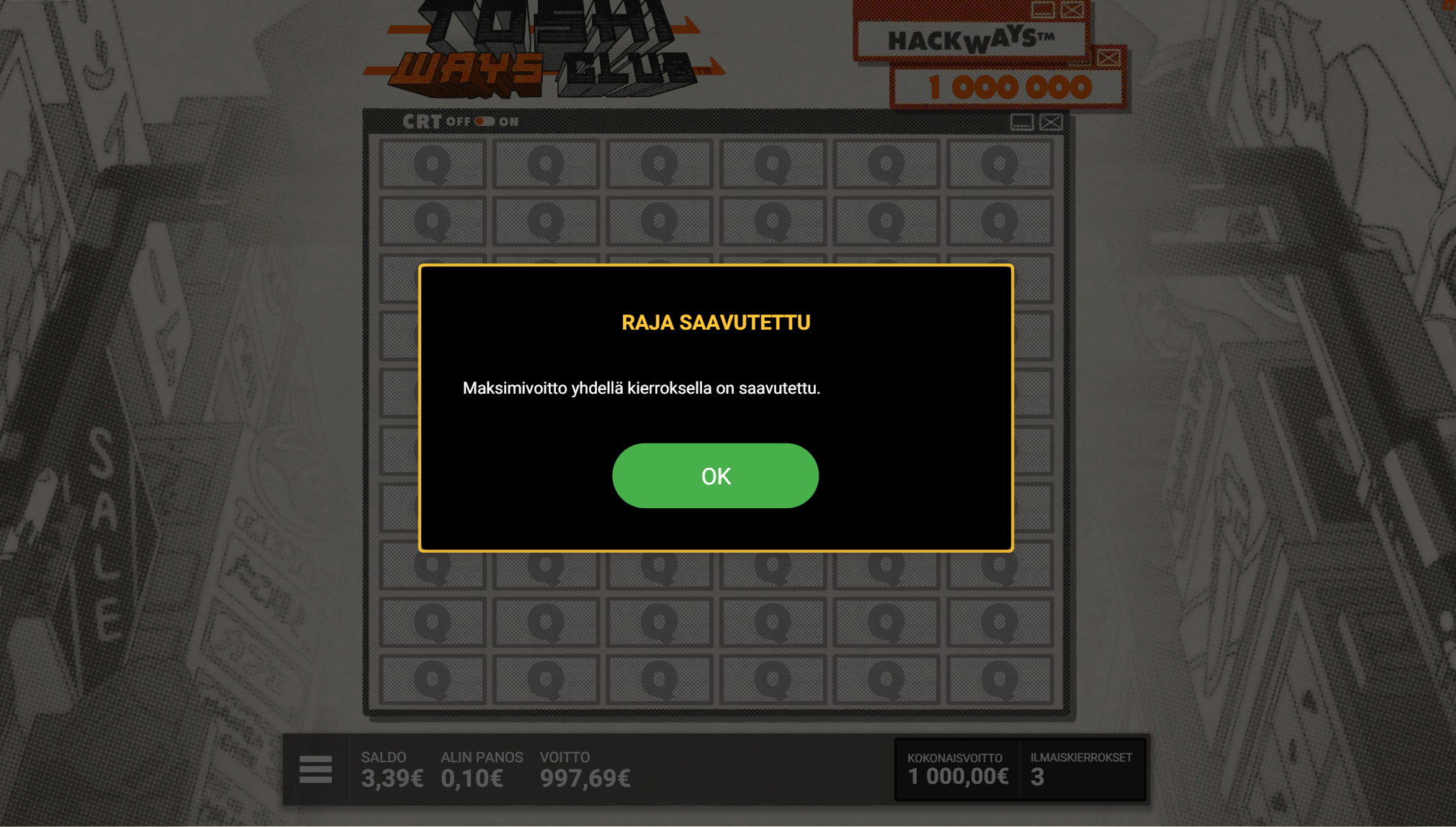 Big wins screenshot