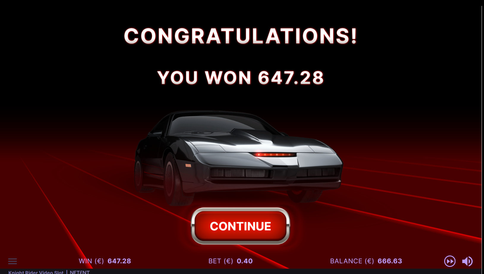 Big wins screenshot