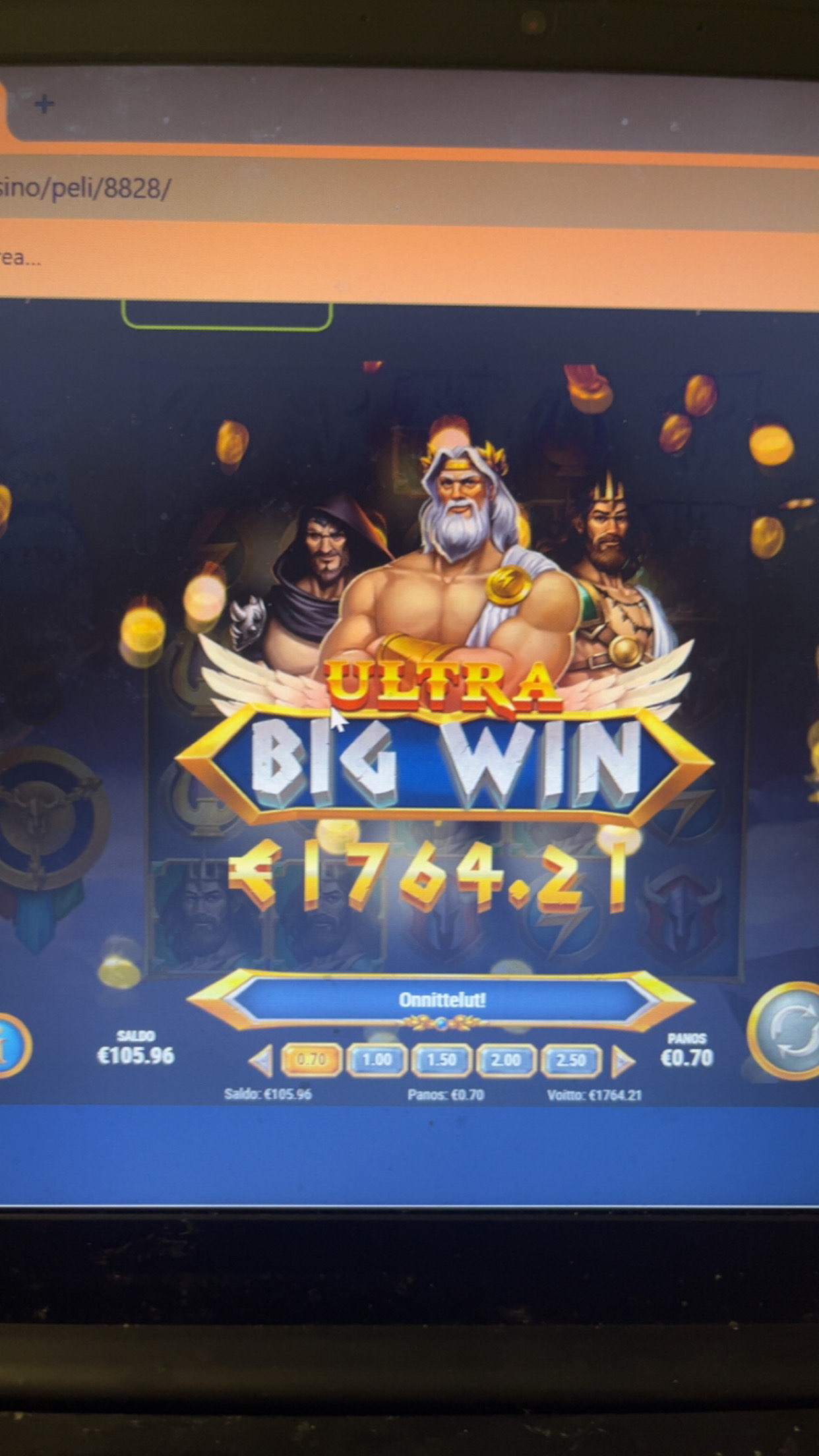 Big wins screenshot