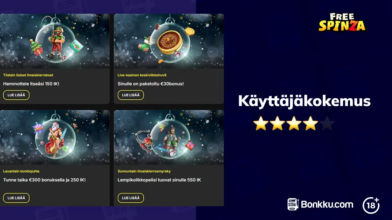 freespinza casino käyttäjäkokemus