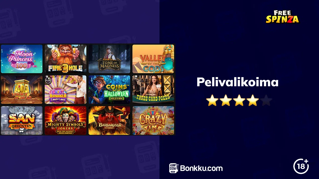 freespinza pelivalikoima