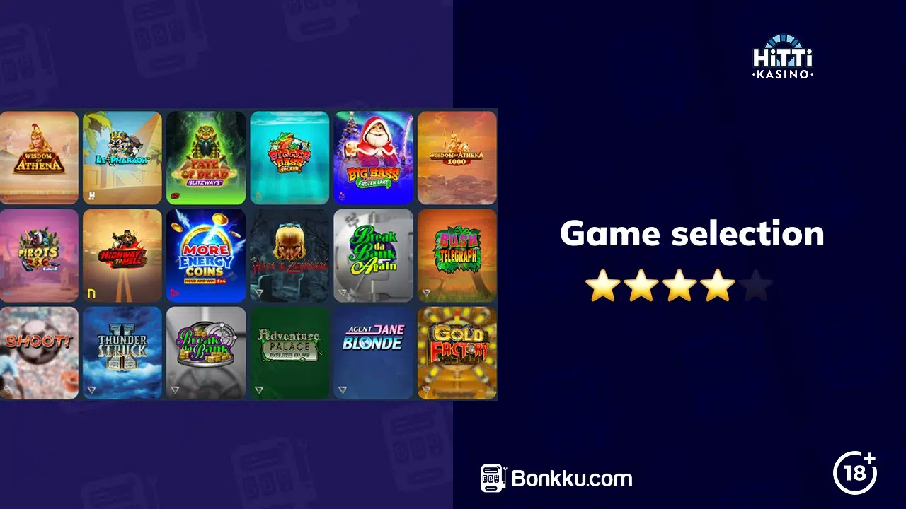 hitti kasino game selection