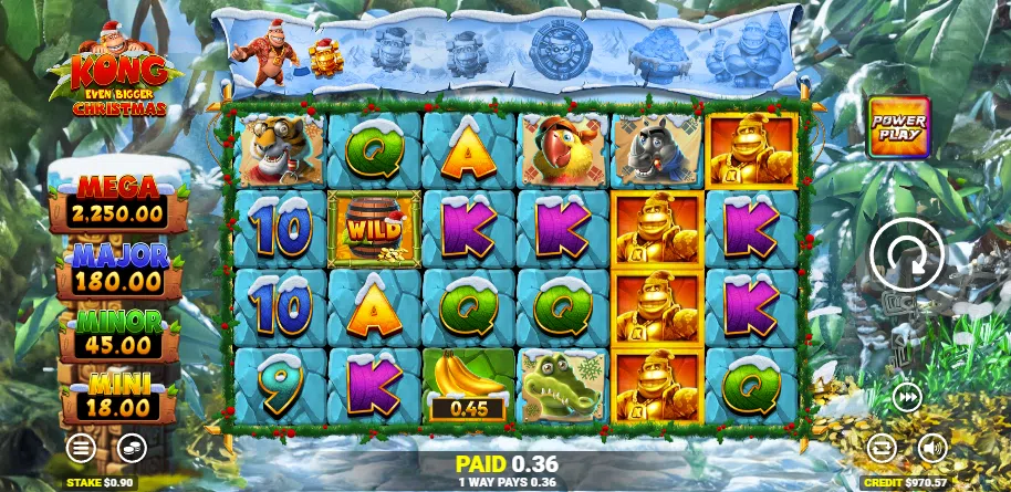 kong even bigger christmas slot