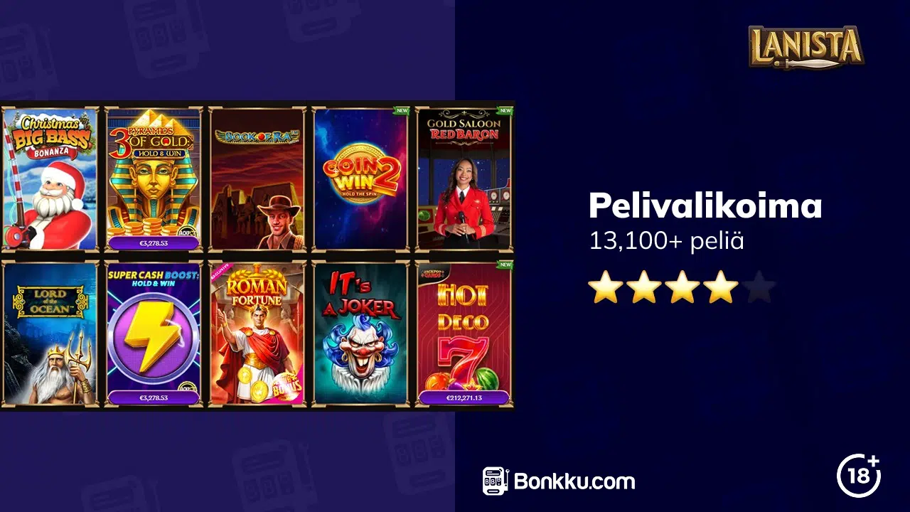 lanista casino pelivalikoima