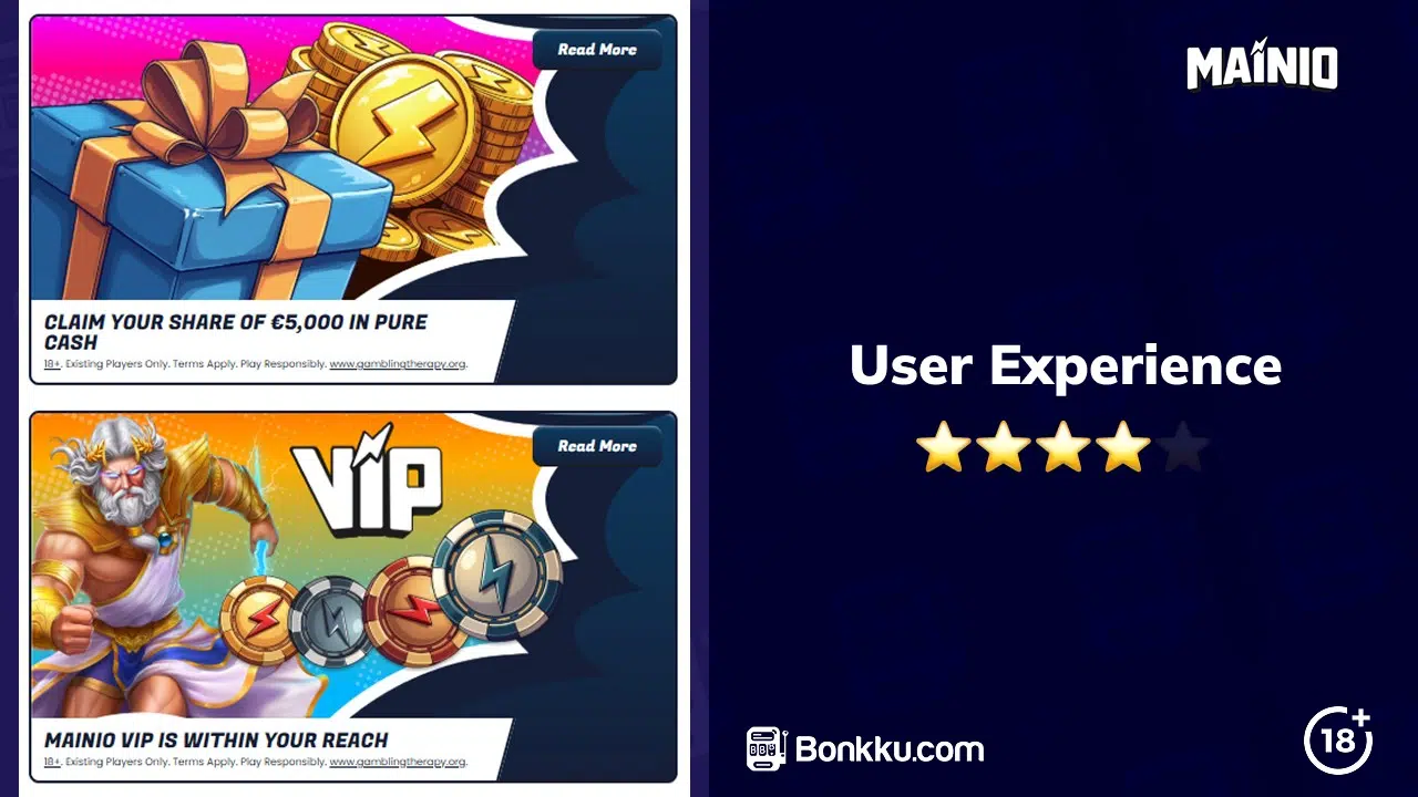 mainio casino user experience