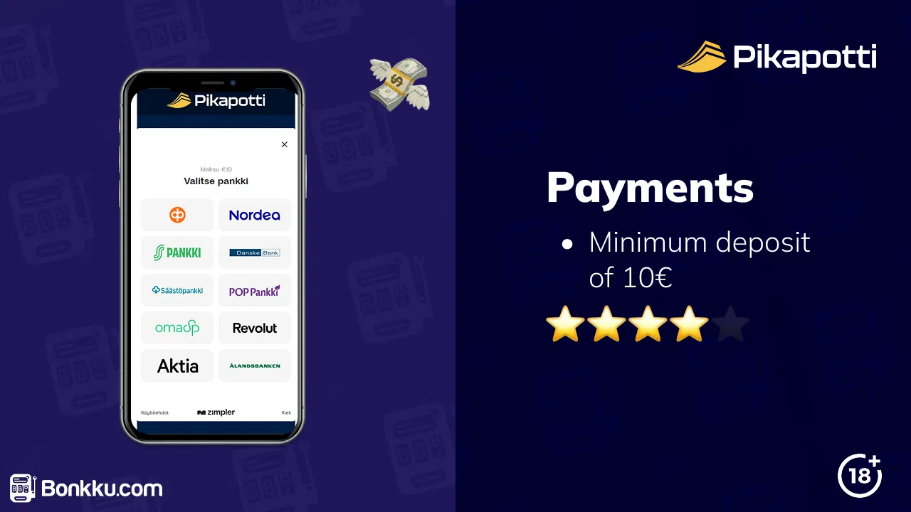 pikapotti payment methods