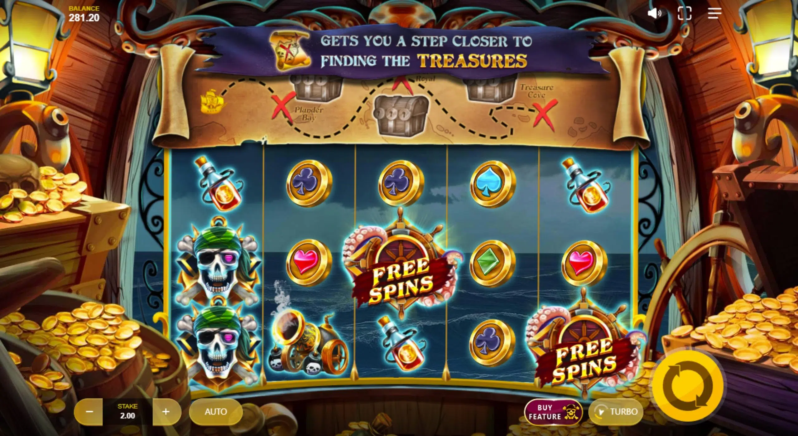 pirates plenty treasures of the seas slot