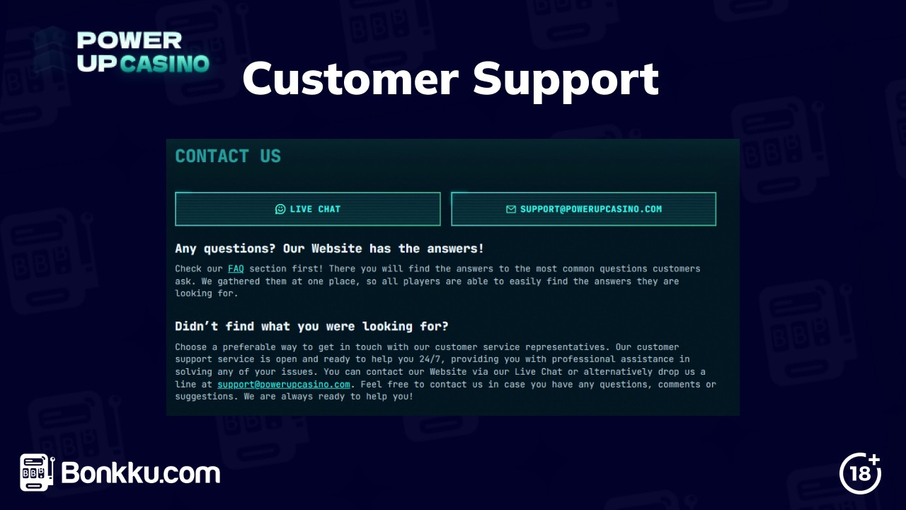 powerup casino customer support