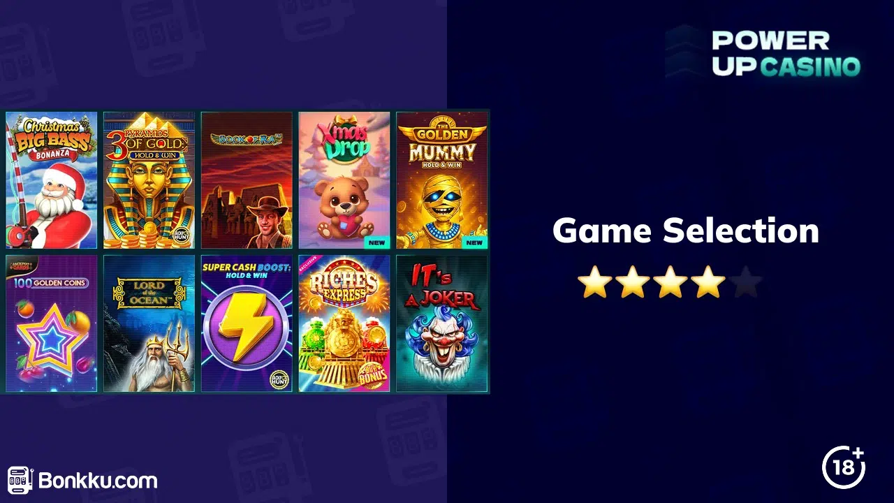 powerup casino game selection