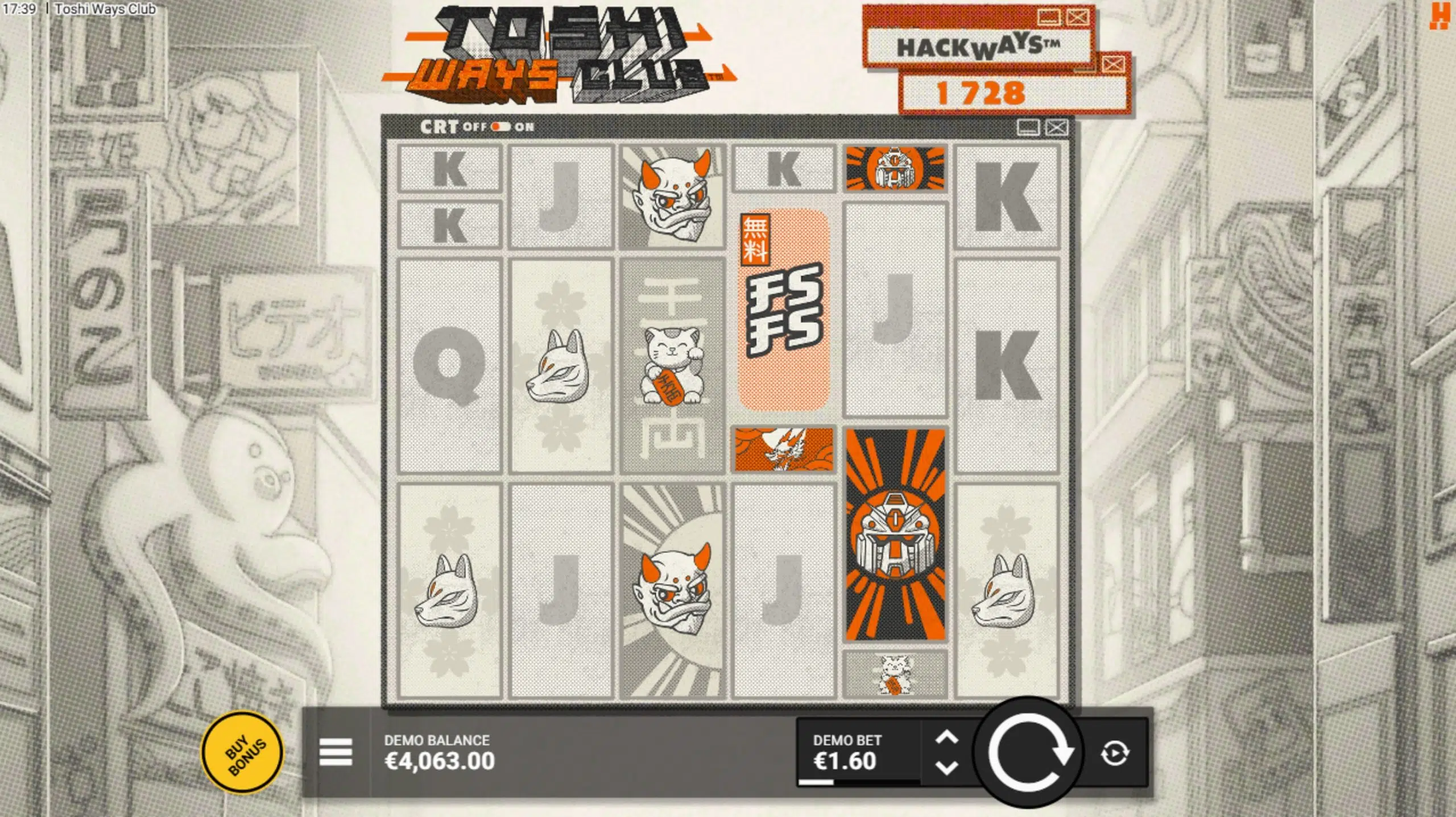 toshi ways club slot