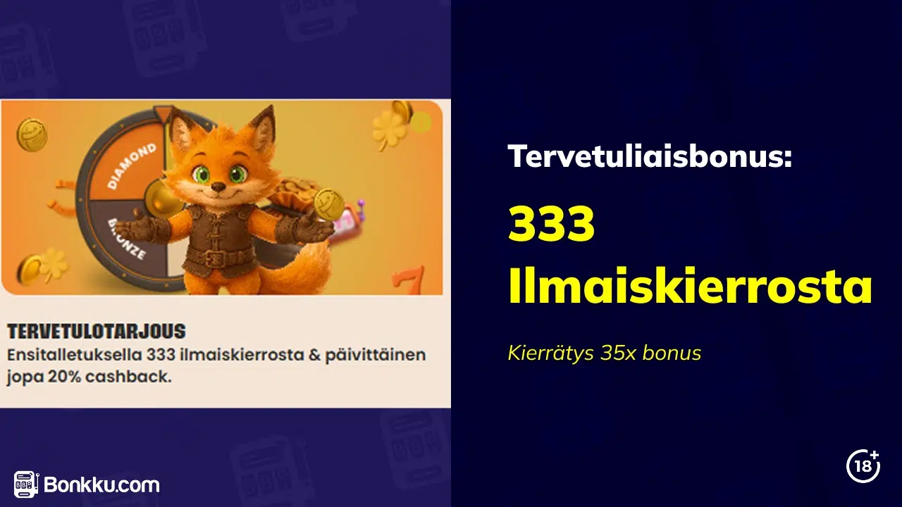 tykitys kasino tervetuliaisbonus