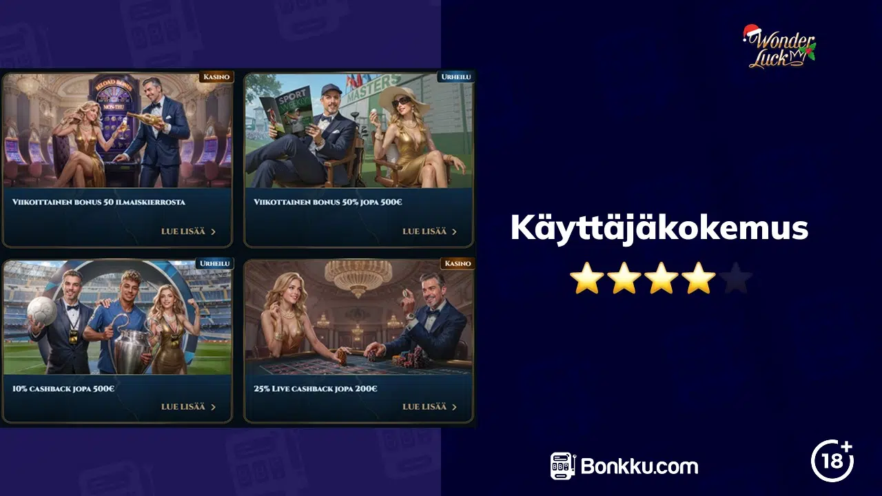 wonderluck käyttäjäkokemus