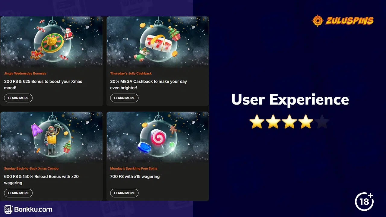 zuluspins casino user experience