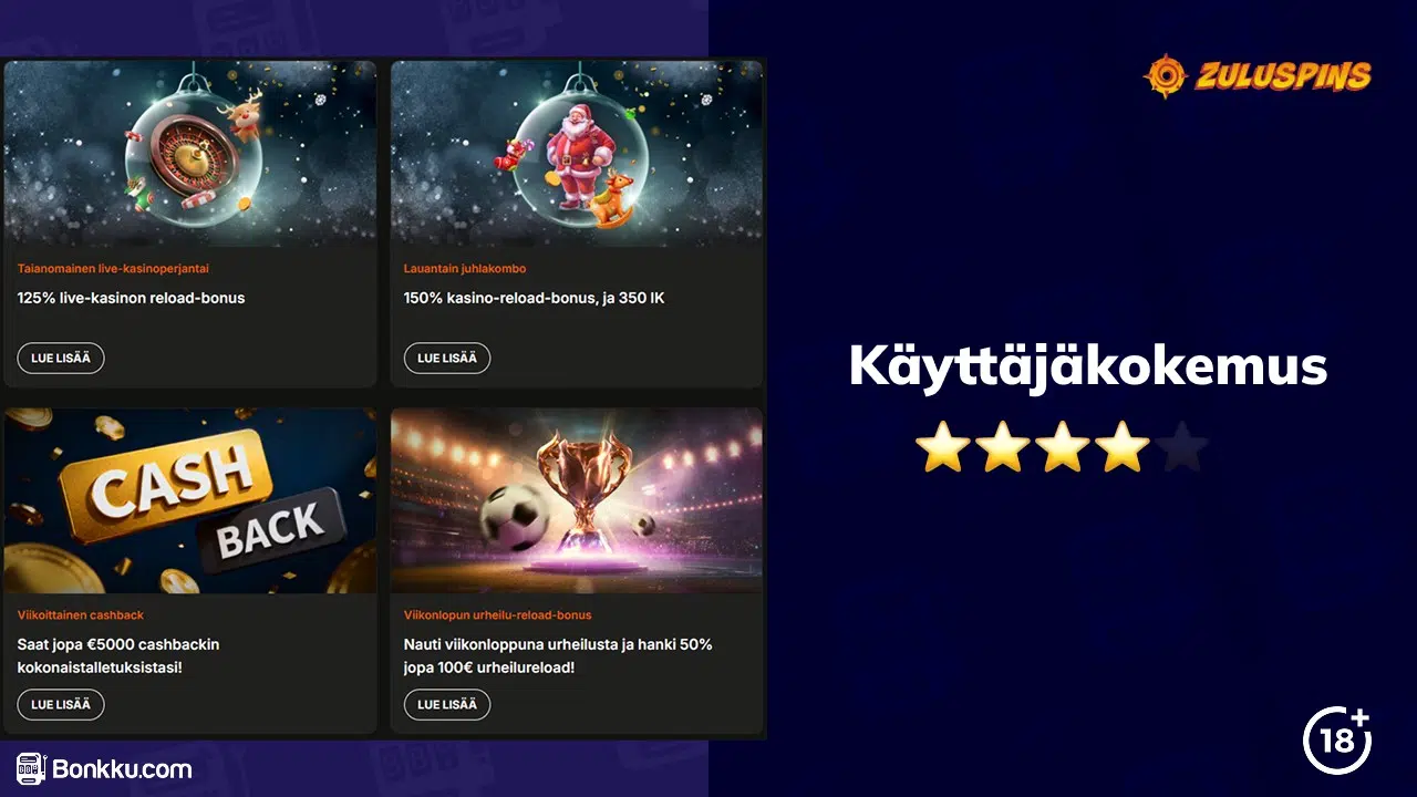 zuluspins casino käyttäjäkokemus