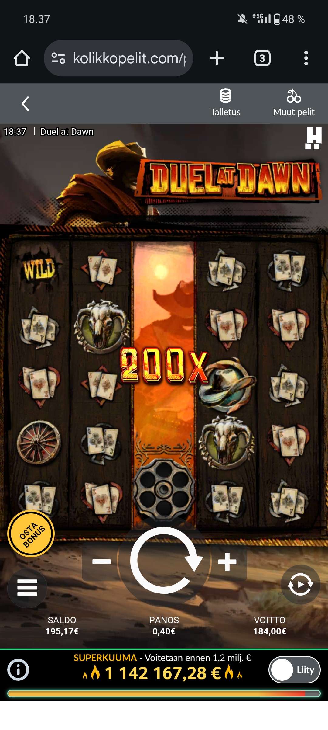 Big wins screenshot