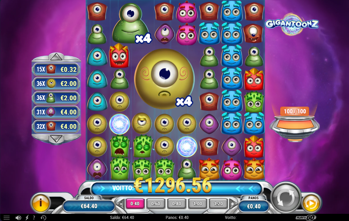 Big wins screenshot