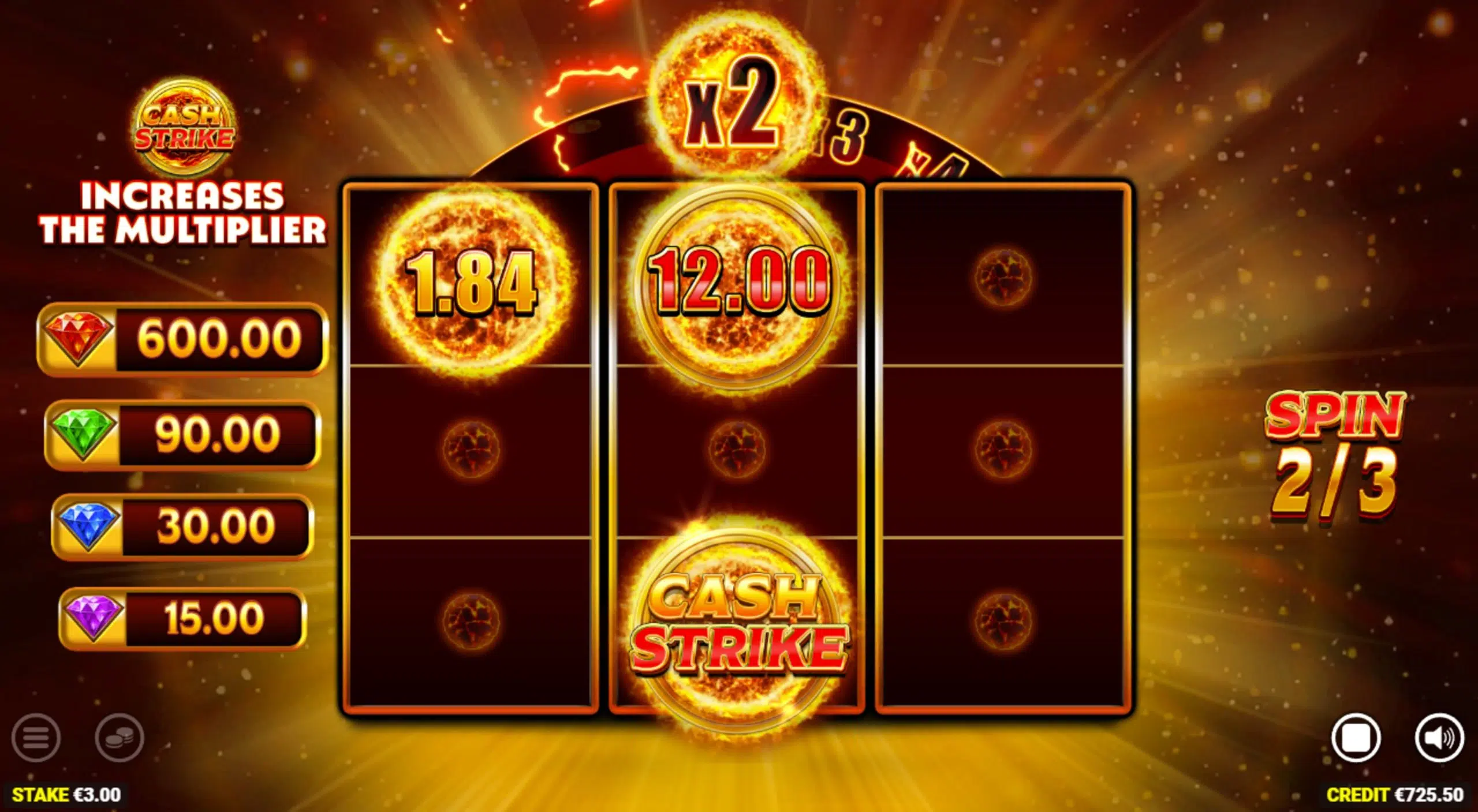 cash strike x cash bonus