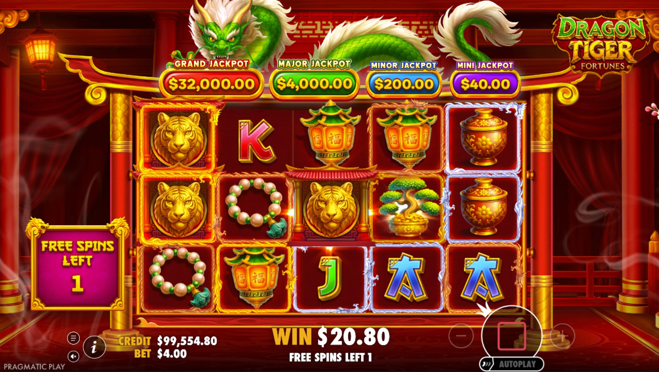 dragon tiger fortunes bonus