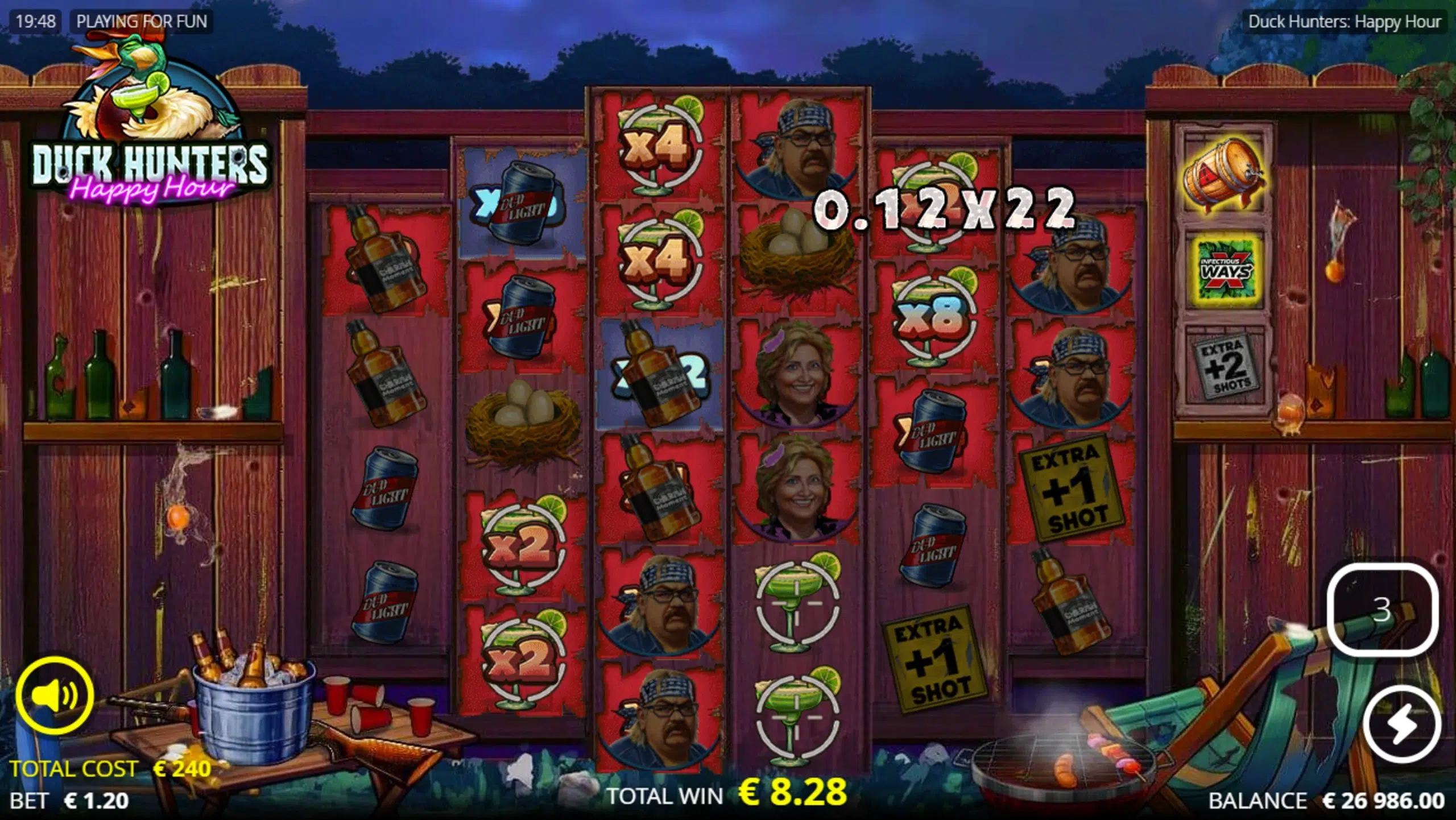 duck hunters happy hour bonus