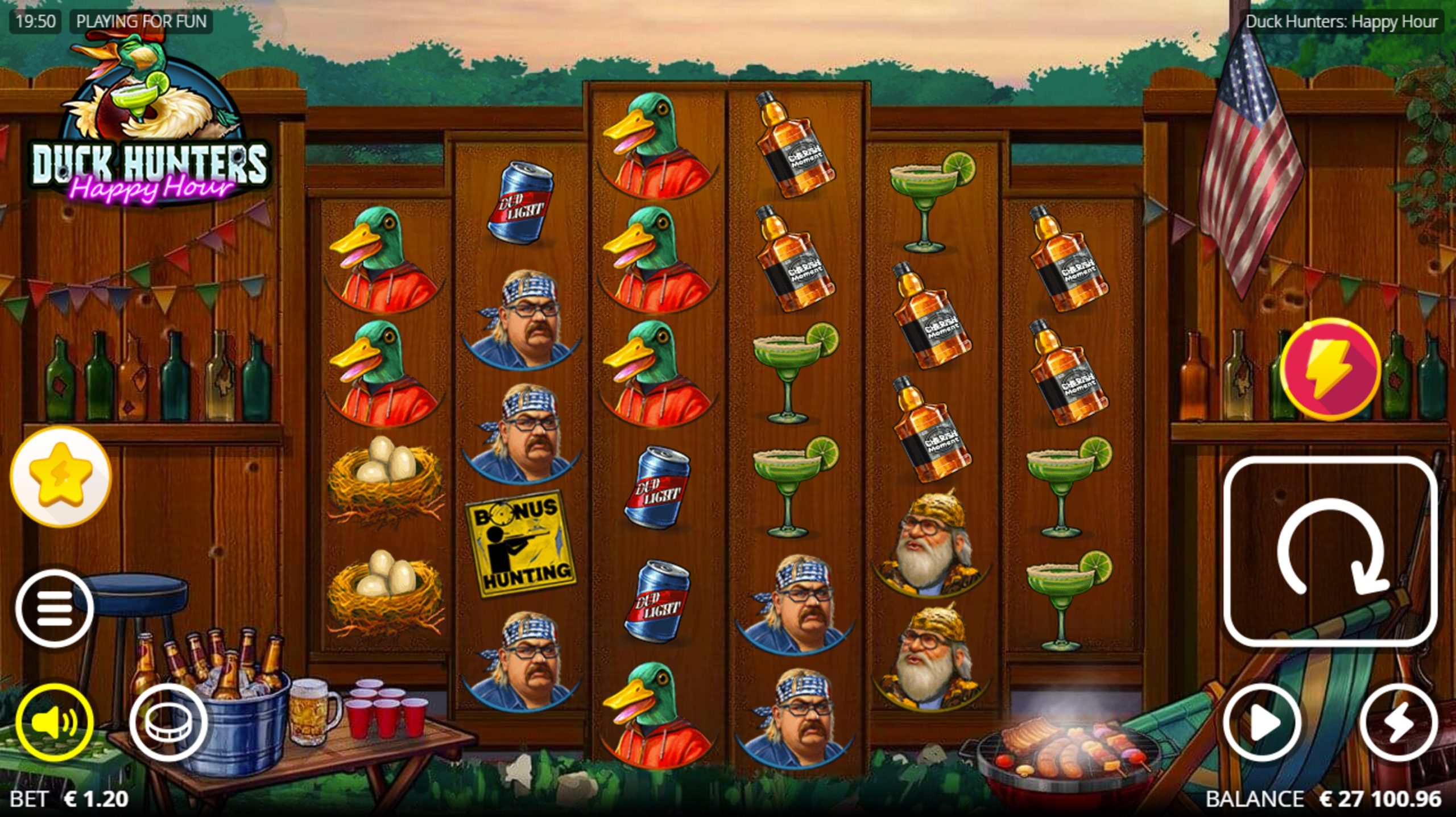 duck hunters happy hour slot