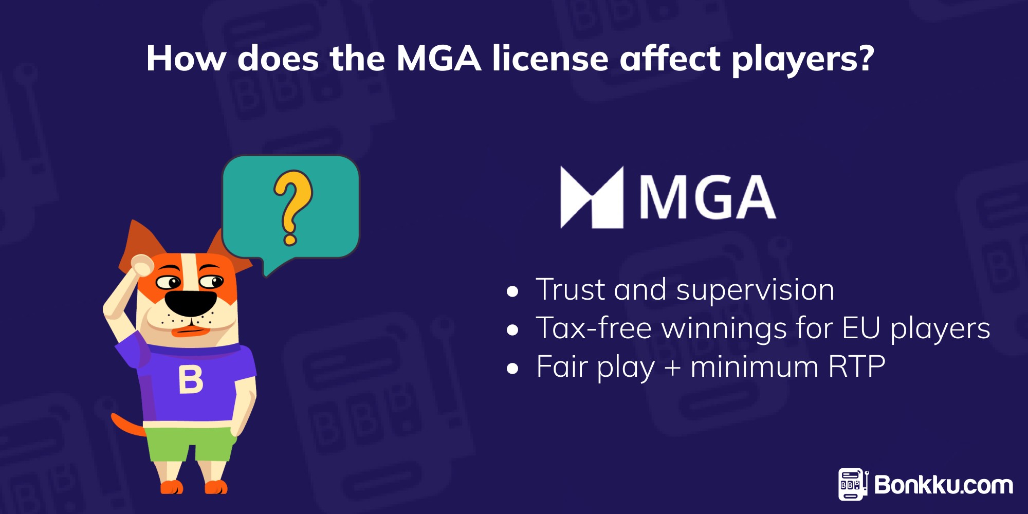 how does the mga license affect players