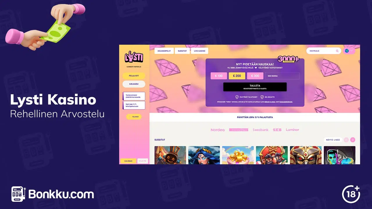 lysti kasino arvostelu