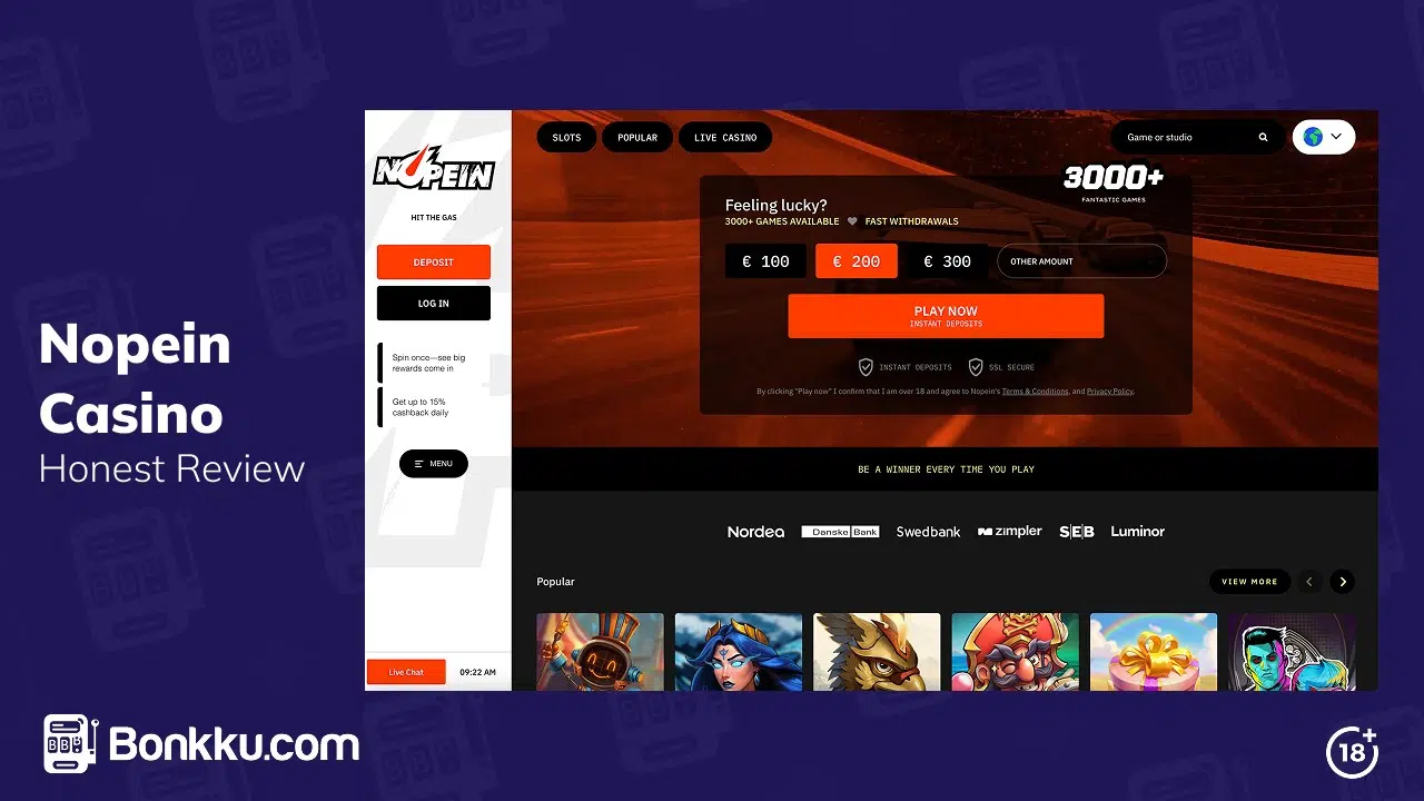 Nopein casino review