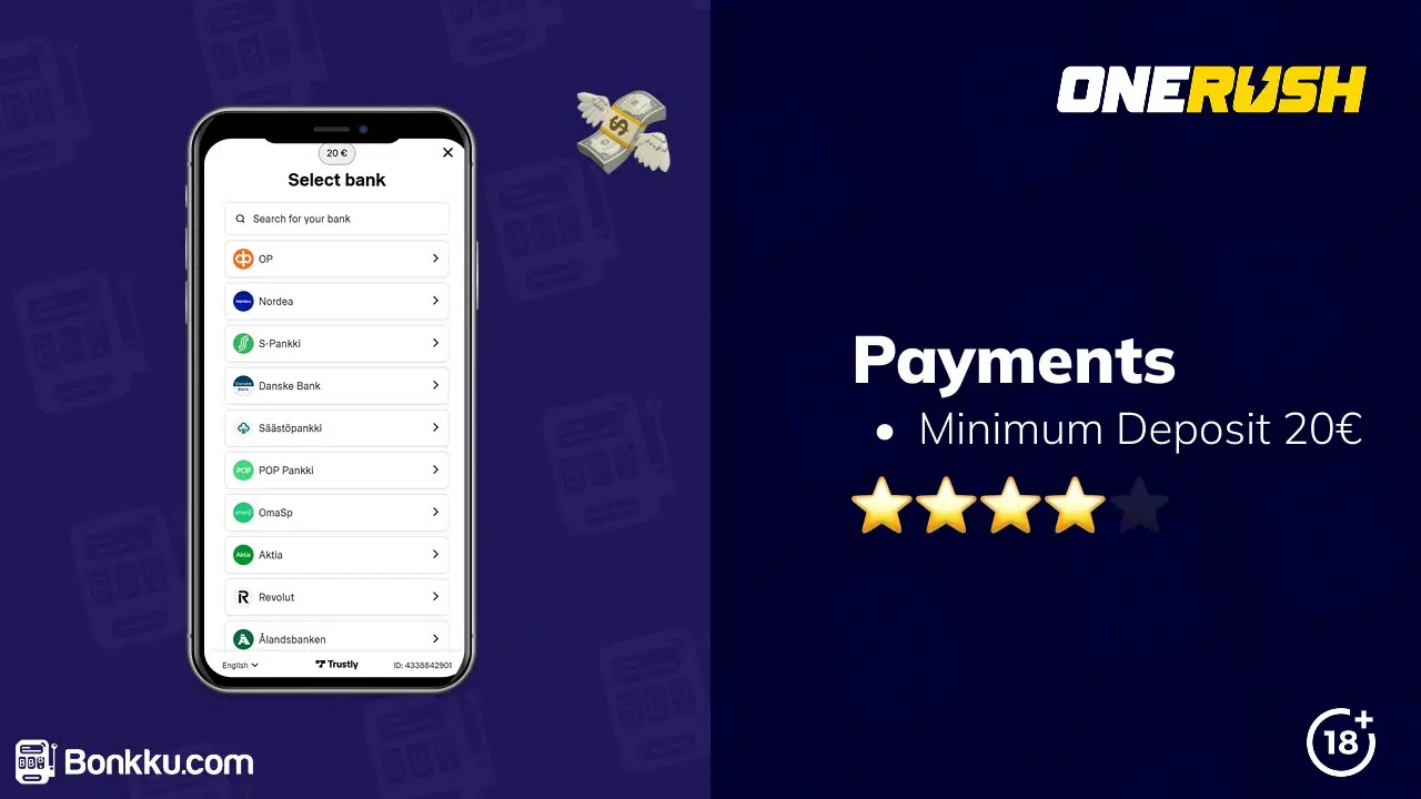 onerush casino payments