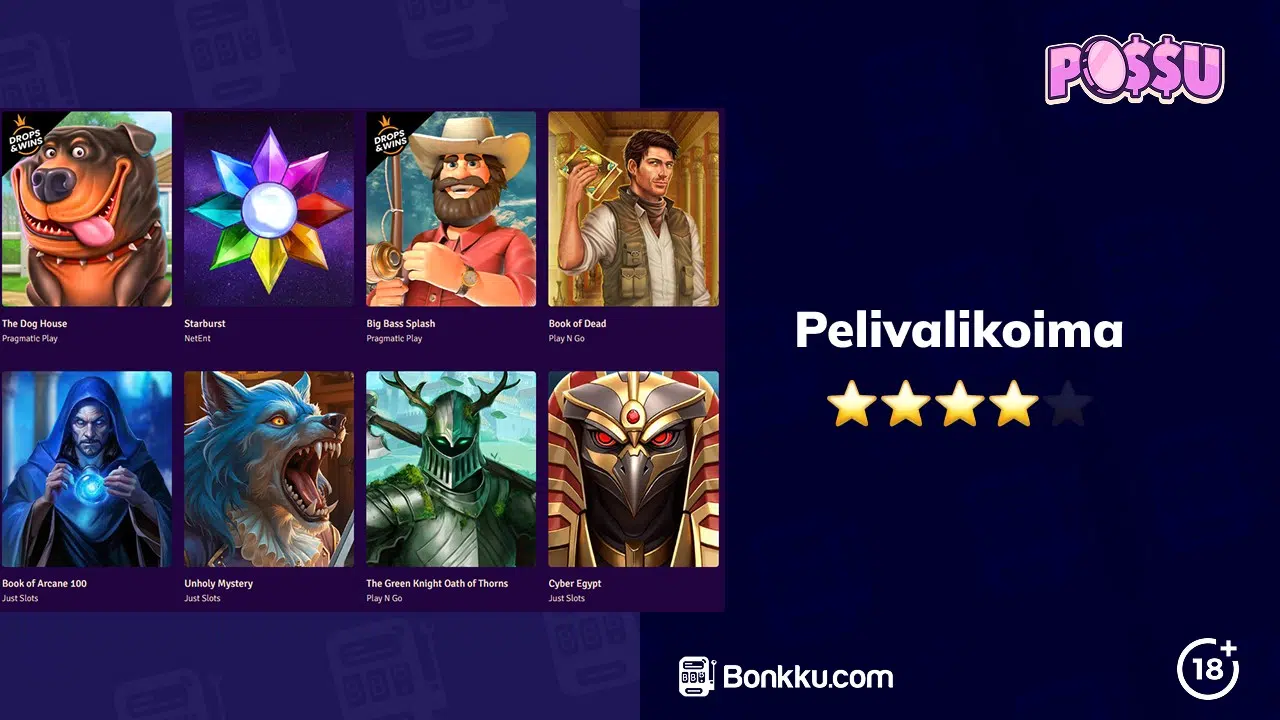 possu casino pelivalikoima