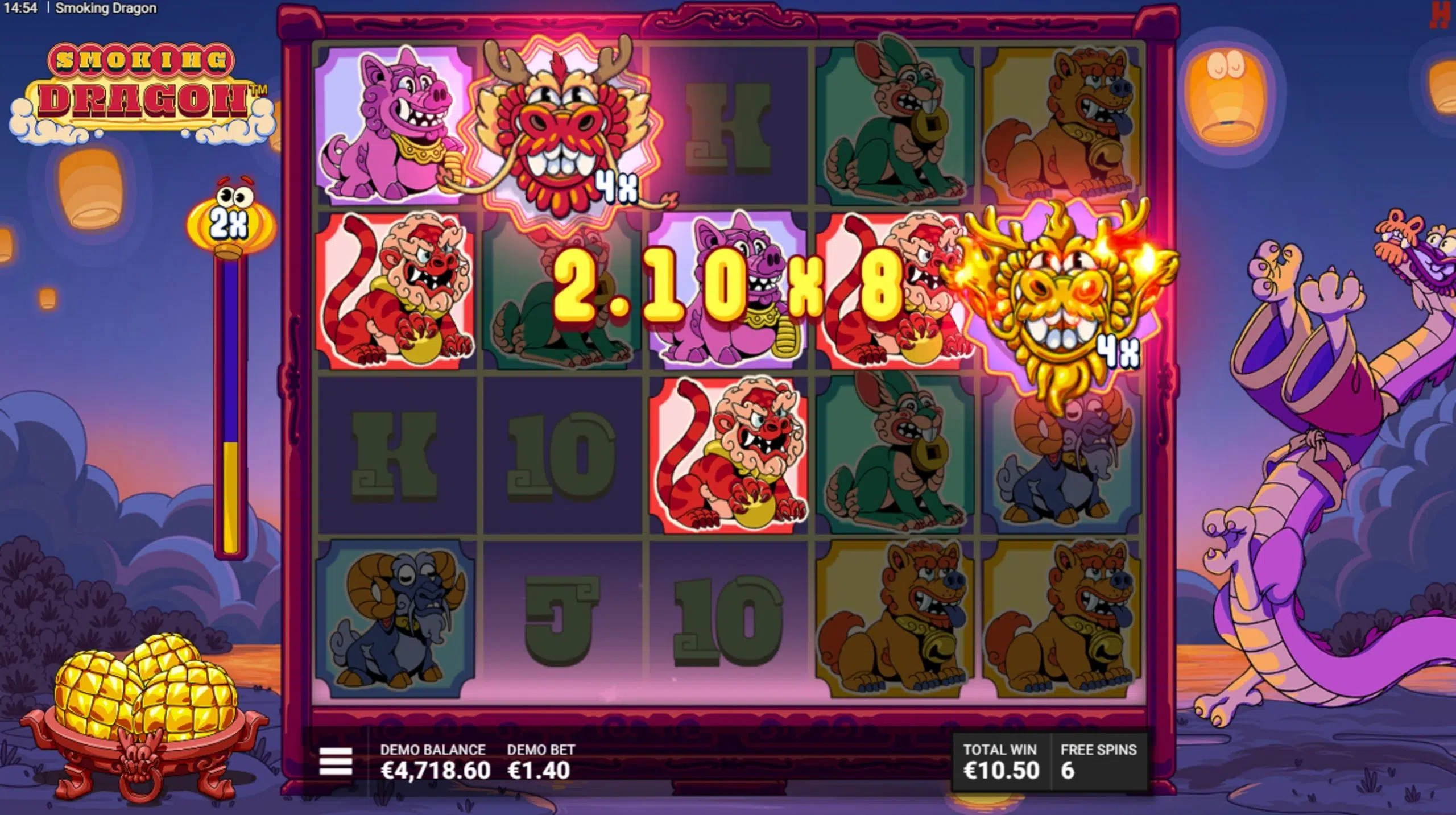 smoking dragon bonus