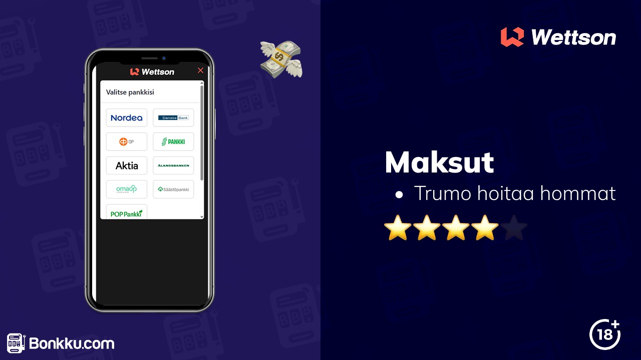 wettson casino maksut