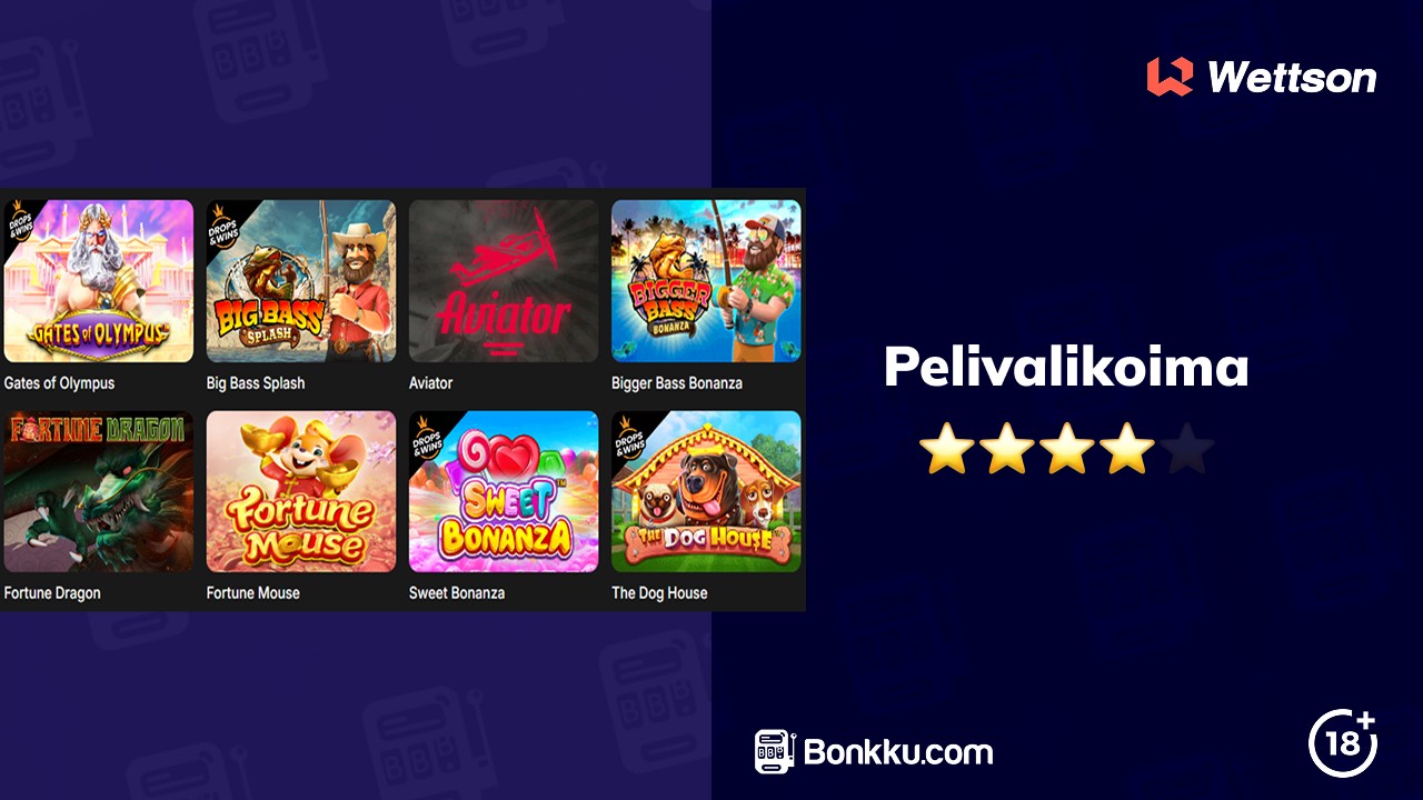 wettson casino pelivalikoima