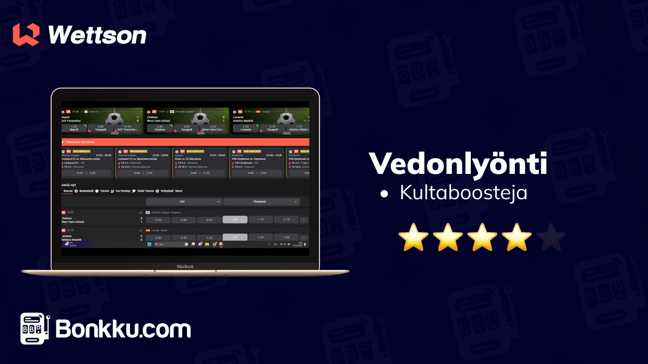 wettson casino vedonlyönti