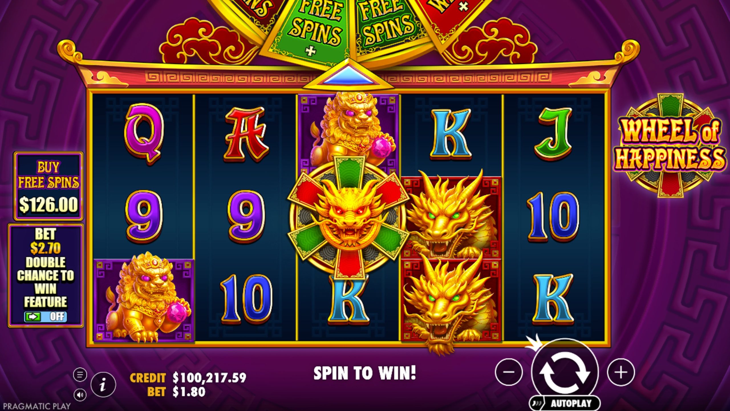 wheel of happiness slot